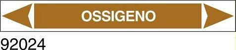 Ossigeno - etichetta - A - PVC adesivo - 175x30 mm