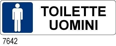 Toilette Uomini - all. 230x70 mm