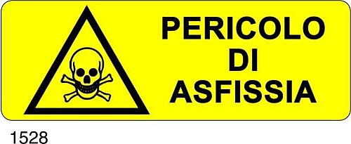 Pericolo di asfissia - C - Alluminio 330x500 mm