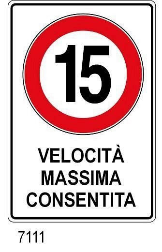 Velocità massima consentita - B - Alluminio Scatolato Rifrang. - 400x600 mm