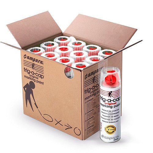 TRACCIATORE DA CANTIERE TRIG-A-CAP® ORIGINAL - Rosso Fluo - 1 Bomboletta