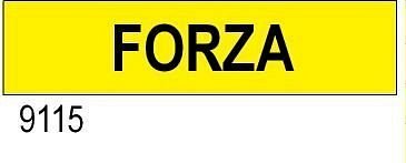 Forza - etichetta - A - PVC adesivo 125x30mm - 25 pz