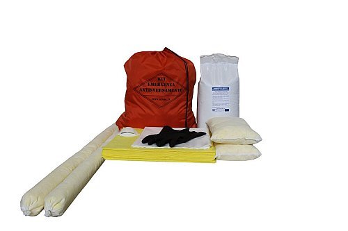 Kit antisversamento per prodotti chimici contenitore sacca