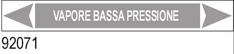 Vapore bassa pressione - etichetta