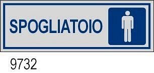 Etichetta adesiva Spogliatoio Uomini 170x45 mm