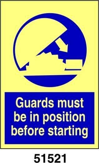 Guards must be in position before starting