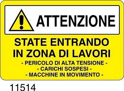 State entrando in zona di lavori