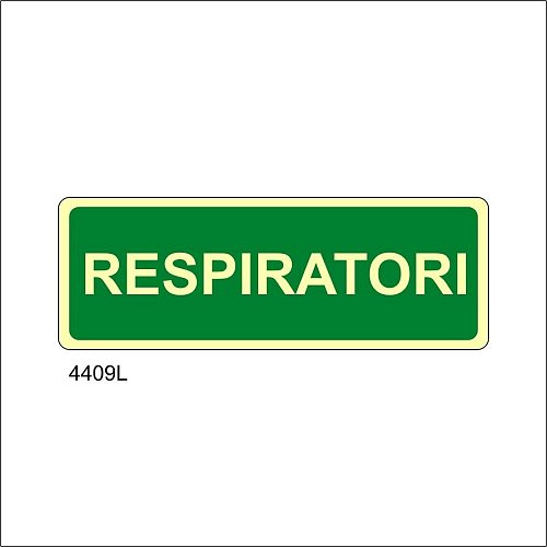 Respiratori luminescente - B - Alluminio Luminescente - 375x175 mm - Conf 10 pz.
