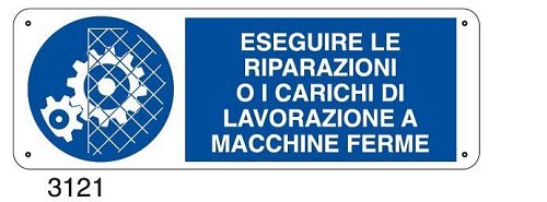 Eseguire le riparazioni o i carichi di lavorazione a macchine ferme - C - Alluminio 330x500 mm