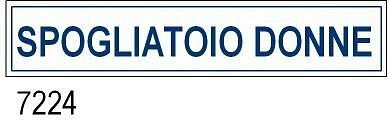 Spogliatoio Donne all. 400x80 mm conf. 10pz
