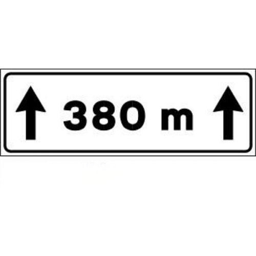 380 m - B - Alluminio CL.2 80x27 cm