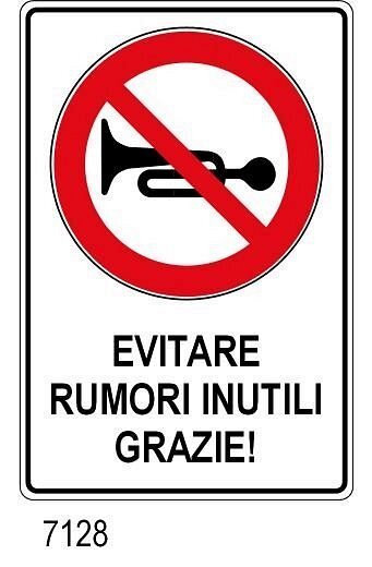Evitare rumori inutili - A - Alluminio - 300x450 mm