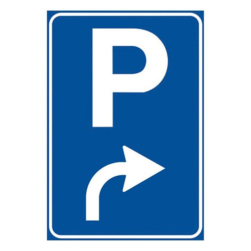 Preavviso di parcheggio a dx - A - Ferro CL.1 40x60 cm