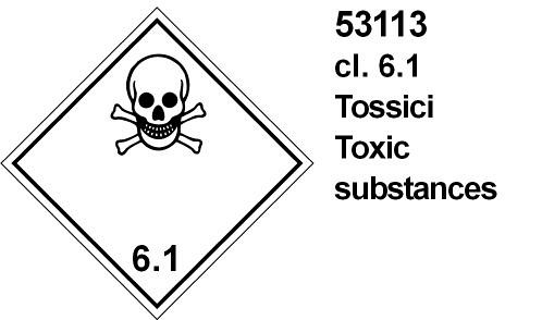 Tossici cl 6.1 - D - Alluminio - 300x300 mm