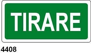 Tirare - A - Alluminio 350x125 mm - Conf 10 pz.