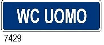 WC Uomo - B - Alluminio - 800x250 mm