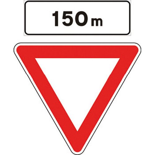 Preavviso di dare precedenza - A - Alluminio CL.2 60cm