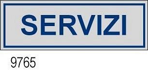 Etichetta adesiva mm 170x45  Servizi