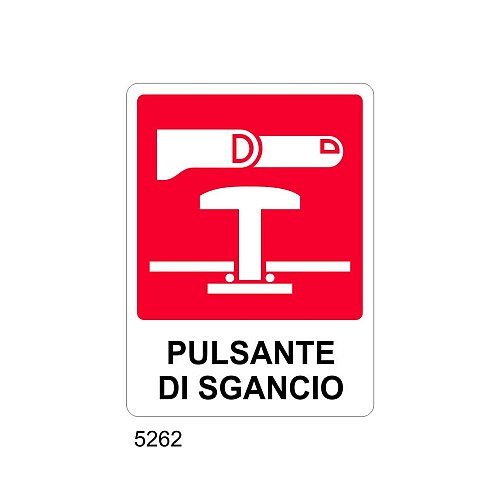 Pulsante di sgancio - A - Alluminio 120x145 mm