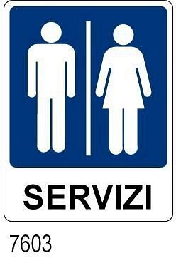Servizi - B - Alluminio - 230x310 mm - Conf 10 pz.