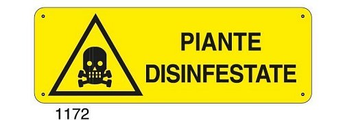 Piante disinfestate - A - Alluminio 350x125 mm
