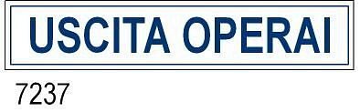Uscita Operai all. 400x80 mm
