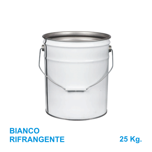 Vernice acrilica all'acqua di colore BIANCO rifrangente