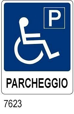 Parcheggio - A - Alluminio - 160x210 mm