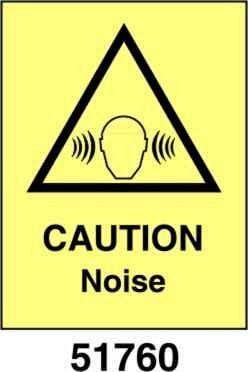 Caution noise - A - ADL 150x200 mm