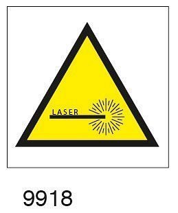 Pericolo laser - 25pz