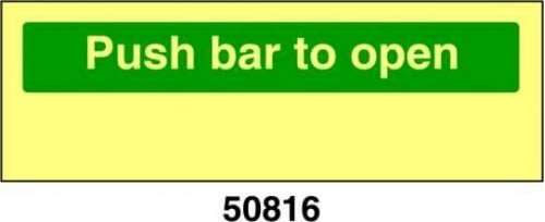 Push bar to open