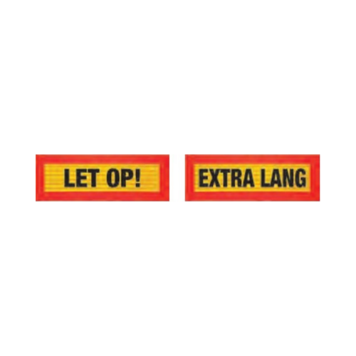 LET OP! EXTRA LANG Plates for Nederland 565x195x1.8mm