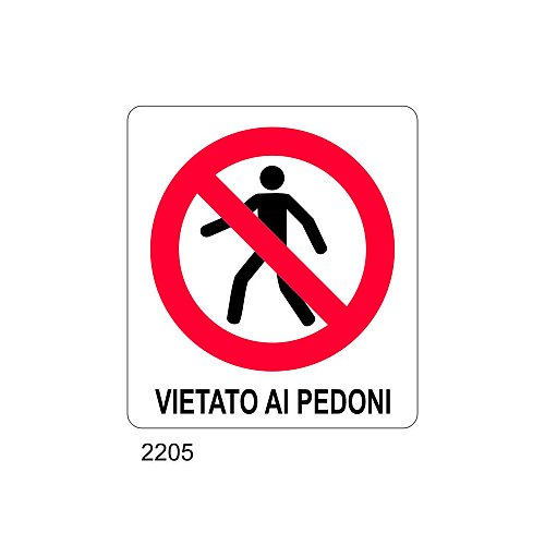 Vietato ai pedoni