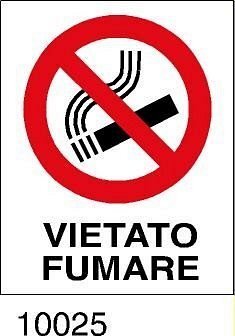 Vietato fumare - etichette - 25pz