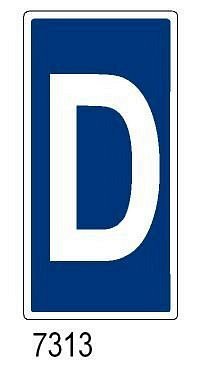 D - Lettera - A - Alluminio - 250x400 mm - Conf 10 pz.