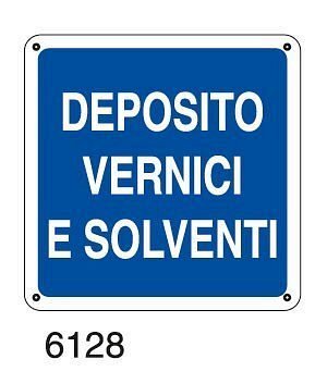 Deposito vernici e solventi - C - Alluminio 230x230 mm