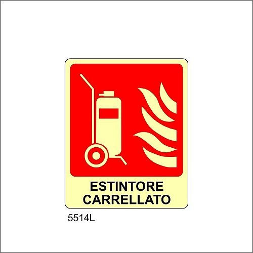 Estintore Carrellato Luminescente