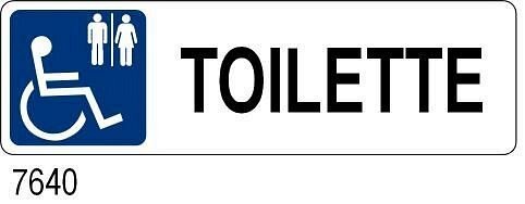 Toilette - all. 230x70 mm