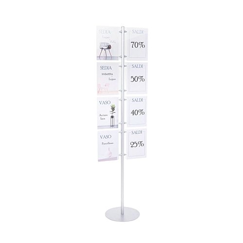 Espositore Serie ALMA a 8 Tasche A4 Verticale