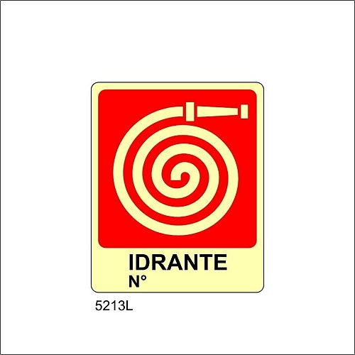 Idrante n° Luminescente - A - Alluminio Luminescente - 120x145 mm