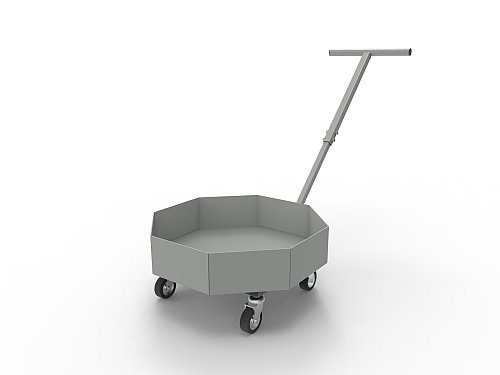 Carrellino Ermetico Portafusti - Grigio