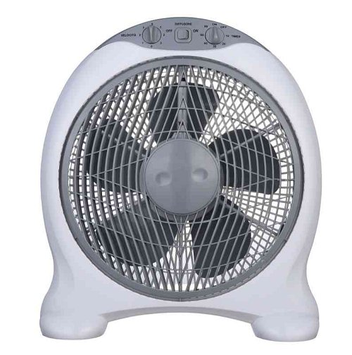 Bianco 30 Box - Ventilatore da Terra Ø30 cm