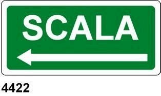 Scala sinistra - A - Alluminio 350x125 mm