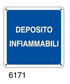 Deposito infiammabili - B - Alluminio 160x160 mm