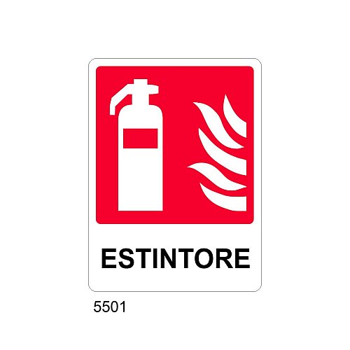 Estintore - B- Alluminio 160x210 mm