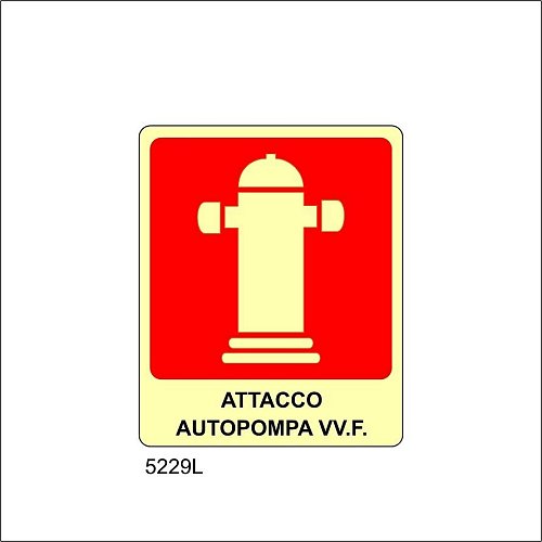 Attacco Autopompa VV.F. Luminescente
