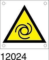 Targhetta bordo macchina "Avviamento Automatico" in all. 60x60 mm - conf. 10 pz