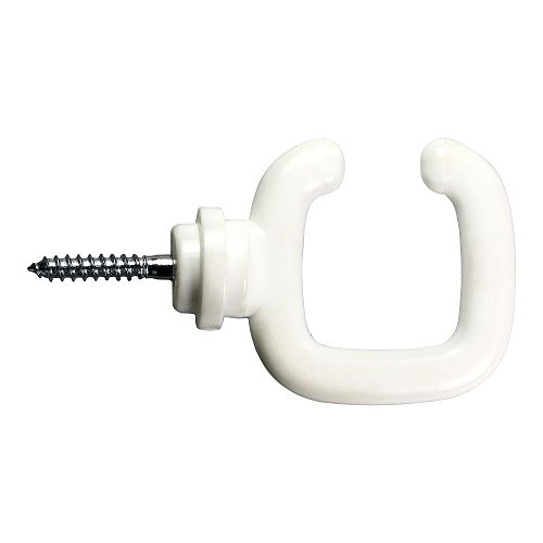 Gancio Aperto per Catena Bianco 50x50x90 mm con Viti Zincate - Bianco