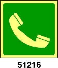 Emergency telephone - B - ADL 150x150 mm - Conf 10 pz.