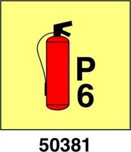 Estintore a polvere 6kg. - A - ADL 150x150 mm